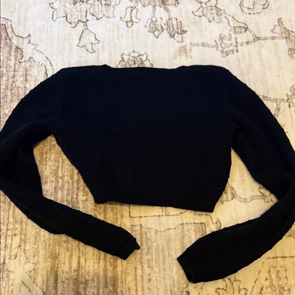 Naked Wardrobe sweater crop top